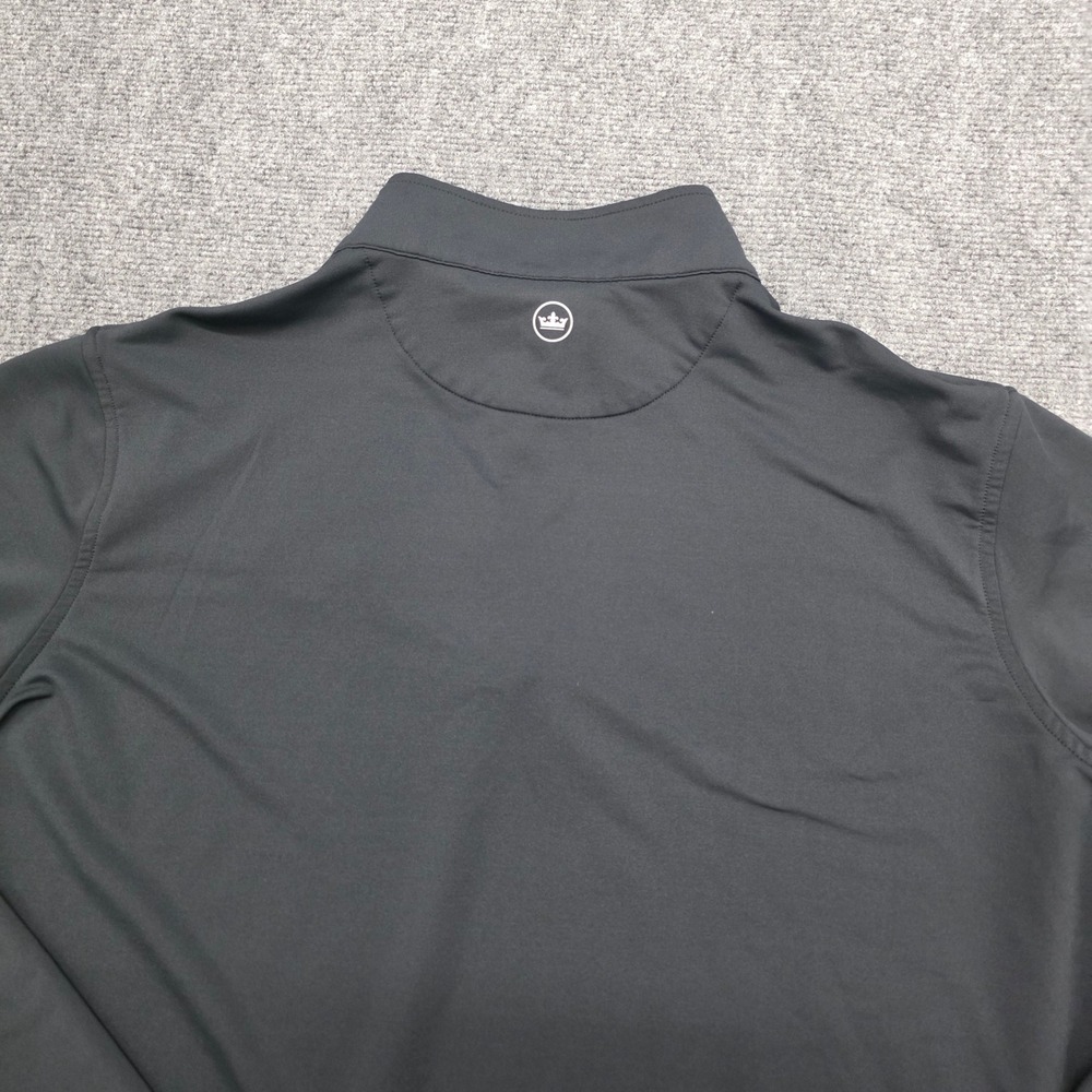 Peter Millar Audi Quarter Zip Pullover Mens XL Black Performance Golf Sweater - Picture 14 of 15